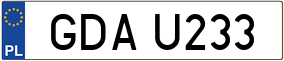 Trailer License Plate